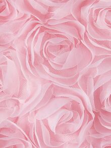 Sweetness Summer Vacation 3D Rose Ultra Low Waist Minimalist Sexy Mini Skirt - Pink - View 5