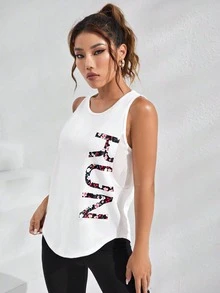 Solea Cove Solea Cove Cut Out 2 In 1 Crop Sports Long Sleeve Tee Fitted Shirtworkout Tank Top - White - View 5