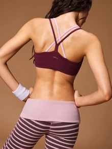 VARSIVA Women's Colorblock Halter Neck Sports Bra - Multicolor - View 10