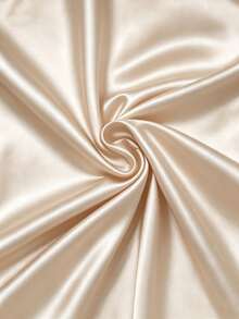 SHEIN LUNE Women's Midnight Elegant Satin Backless Sleeveless Ruffle Dress, Suitable For Evening Parties Party, Festivals, And Everyday Wear. Champagne Summer - Apricot - View 5