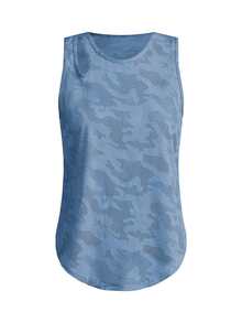 SHEIN Cheerettes Women's Camouflage Print Daily Fitness Sports Tank Top - Multicolor - View 12