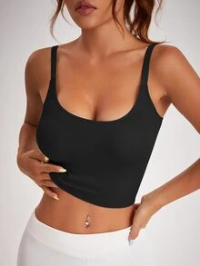 Solea Cove Solea Cove Slogan Graphic Sports Teeworkout Tank Top - Black - View 6