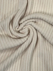 SHEIN جمبسوت نسائي بلون موحد بياقة على شكل حرف V مطوي كاجوال للاستخدام اليومي - لون مشمشي - مشاهدة 7