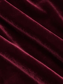 SHEIN Franclia Women's Solid Color Elegant Fashion Versatile Skorts - Burgundy - View 4
