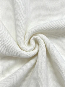 Flora Isola Flora Isola Elegant Square Neck Flared Sleeve Design Women's Sweater Dress - White - View 9