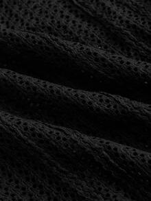GETOML Men's Casual Black Summer Vacation Shirt,Short Sleeve Button Down Textured Beach Top,Relaxed Fit Camp Collar Linen Look Breathable Vertical Pleated - Multicolor - View 8