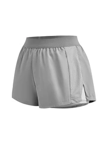 SHEIN Cheerettes 女款素色百褶休閒百搭日常旅行運動短褲 - 彩色 - 查看 8