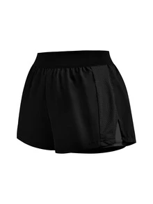 SHEIN Cheerettes 女款素色百褶休閒百搭日常旅行運動短褲 - 彩色 - 查看 10