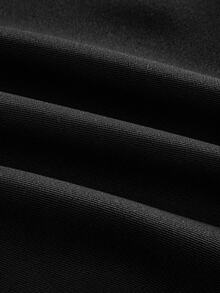HIMLAND Men's Solid Color Pleated Casual Loose Fit Dress Pants Vacation Black Autumn - Black - View 6