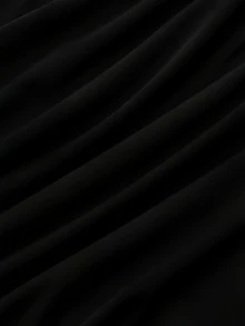 Sweetra Solid Color Backless Halter Neck Sports Sporty Modest Tank Top Gym All Black Summer - Black - View 6