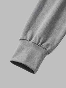 Sweetra Women's Minimalist Athleisure Athletic Solid Color Long Sleeve Sports T-Shirt For Daily Wear Gym Workout Grey Autumn - Grey - View 5