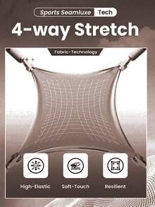 Solea Cove Legging Olahraga Wanita Ukuran Plus Tanpa Jahitan - Coffee Brown - View 8