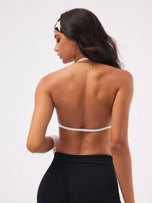 Velisys Velisys 3件組 女款無縫純色休閒日常運動掛脖式內衣 - 彩色 - 查看 7