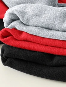 SHEIN Baby Boy Clothes Baby Boy Fall And Winter Clothes Outfit Set, Sweatshirts, 3pcs/Set Thermal Lined Thickened - Multicolor - View 6
