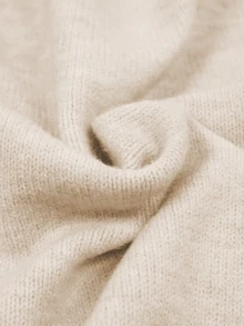 Cévolie Set Sweater Berkerudung dan Celana Rajut Wanita - Aprikot - View 8