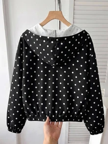 SHEIN Teen Girls Jackets - Black - View 2