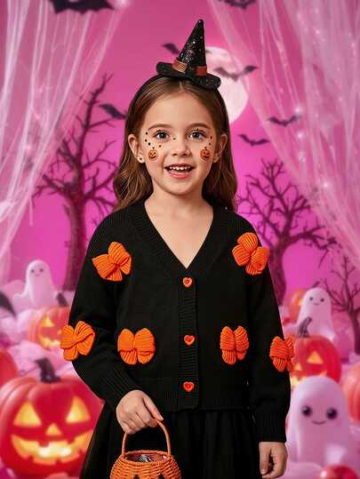 SHEIN Young Girl Young Girl Young Girl Drop Shoulder Cardigan In Fall/Winter