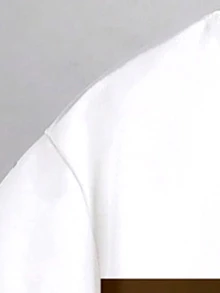 SHEIN 春夏青少年男童休闲时尚创意个性清新简约优雅意大利国旗白卡其条纹图案字母印花T恤短裤套装，舒适日常穿着 - 彩色 - 查看 6