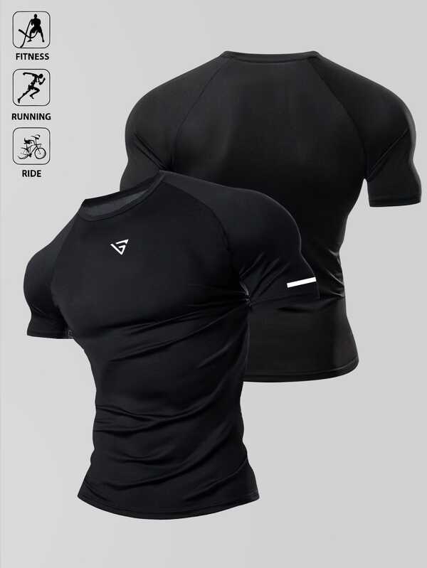 Acti Log Men's Sports T-Shirt, Elastic, Fashion Logo, Holiday Gift