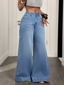BamGleam Women Jeans - Light Wash - View 5