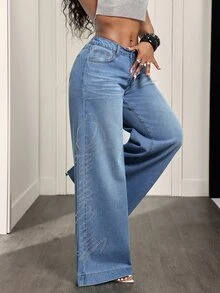 BamGleam Women Jeans - Light Wash - View 7