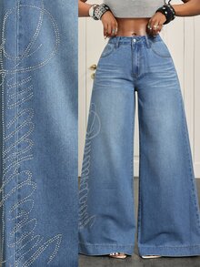 BamGleam Women Jeans - Light Wash - View 1
