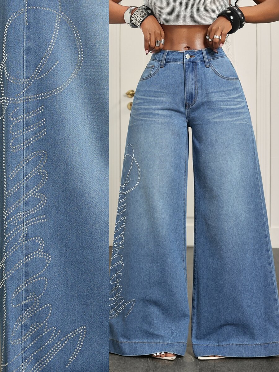 BamGleam Women Jeans - Light Wash - View 1