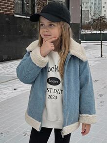 DAZY Young Girls Winter Coats Fall - Baby Blue - View 7