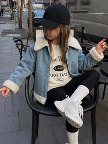 DAZY Young Girls Winter Coats Fall - Baby Blue - View 6