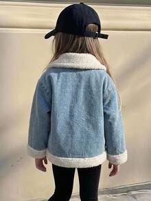 DAZY Young Girls Winter Coats Fall - Baby Blue - View 2