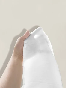 SHEIN ICON 女士纯色圆领褶皱无袖迷你连衣裙 - 白色 - 查看 12