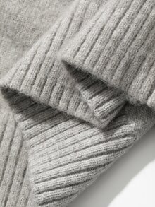 Dazy-Less Women's Autumn/Winter Casual Cardigan & Scarf 2 Pieces Set - Grey - View 7