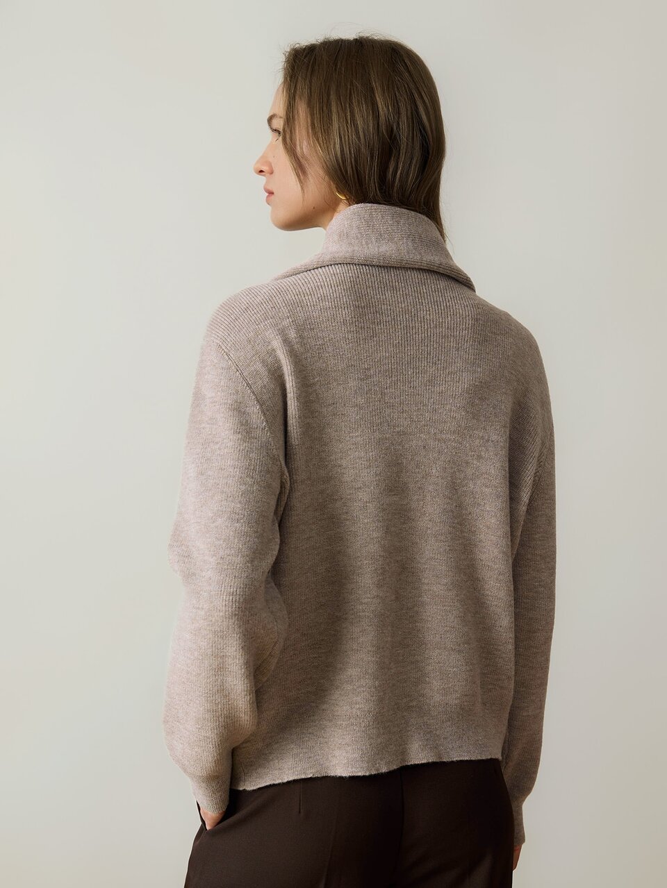 Women's Casual Asymmetric Front Cardigan, Autumn/Winter