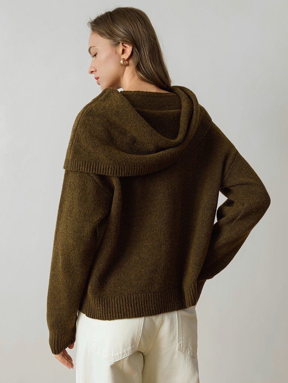 Women's Casual Solid Color Sweater, Autumn/Winter