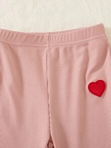 SHEIN 女嬰連帽衫與運動衫套裝 - 粉色 - 查看 6