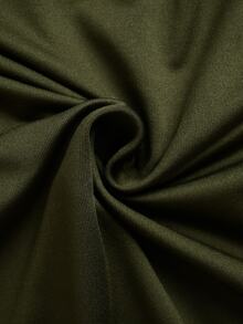 SHEIN Women's Elegant Cowl Neck Design 2 Pieces Set - Army Green - View 5