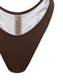 Bonvoyette Women's Solid Color Backless One-Piece Swimsuit For Vacation And Beach - Olive Green - View 6
