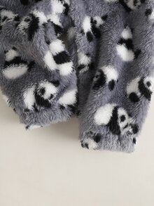 SHEIN Vintaside Kids Cute Panda Double-Sided Plush 3 Pieces Set For Baby Boys - Grey - View 6