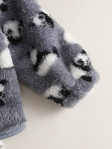 SHEIN Vintaside Kids Cute Panda Double-Sided Plush 3 Pieces Set For Baby Boys - Grey - View 5