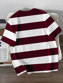 Daypath Men's Casual Colorblock Striped Short Sleeve T-Shirt, Summer - Multicolor - View 3