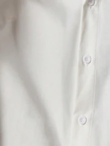 SWAVVY Standard Size Men's White Oversized Short Sleeve Shirt - White - View 3