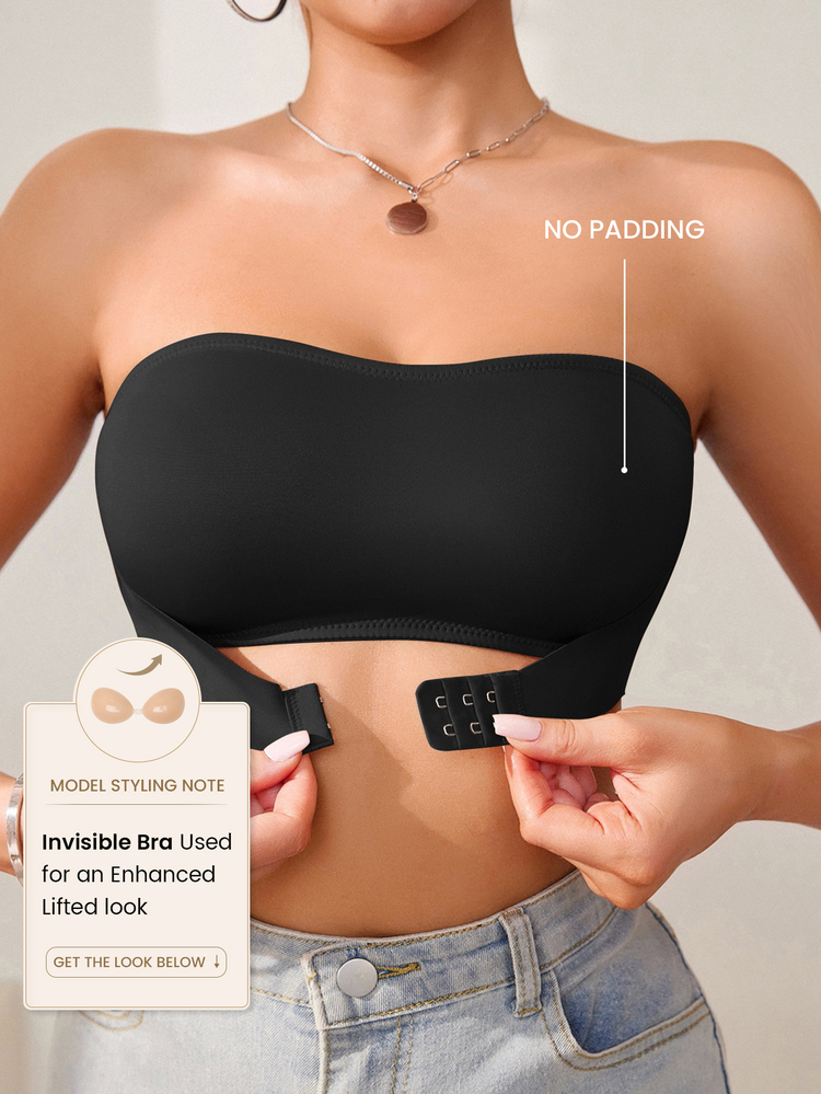 SomedayCozy Women Front Closure Single Layer Wireless Bra (1pc) - Black - View 8