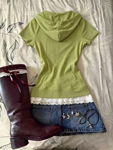 IslaSuriya Solid Color Women's Hooded Casual Versatile Daily Wear T-Shirt - Multicolor - View 2
