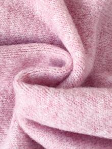 SHEIN 女童鴨子刺繡可愛簡約日常針織套頭毛衣 - 粉色 - 查看 9