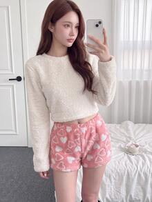 Comfortcana Casual Women's All-Over Print Daily Shorts - Pink - View 7