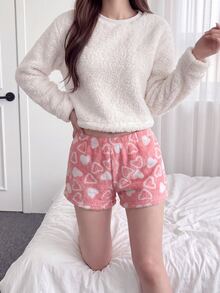 Comfortcana Casual Women's All-Over Print Daily Shorts - Pink - View 1