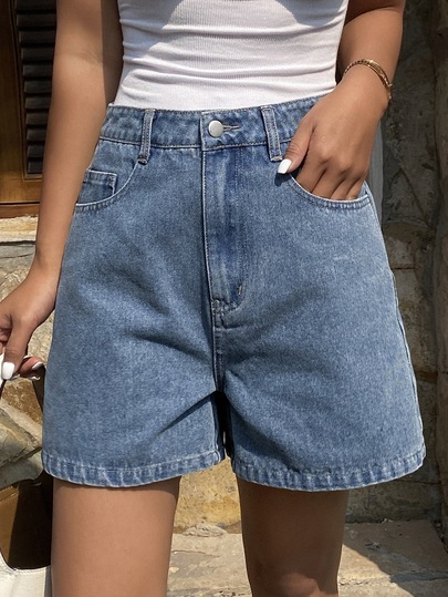 DAZY Women Loose Casual Distressed Denim Shorts, Summer New Arrival Jorts