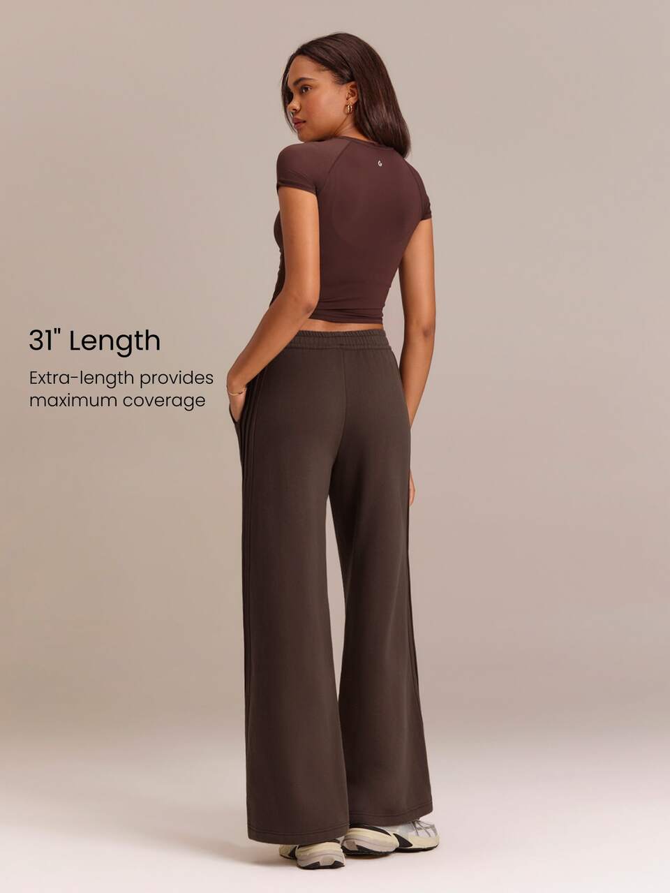 Everyday Fleece Off-Duty Comfort Tall Sweatpants With Adjustable Drawstring Waist, Side Pockets & Vertical Piping Daily Casual Wear