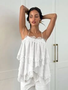 Aloruh Women Tank Tops & Camis - White - View 4