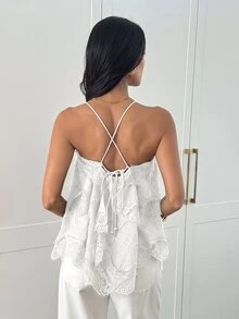 Aloruh Women Tank Tops & Camis - White - View 2